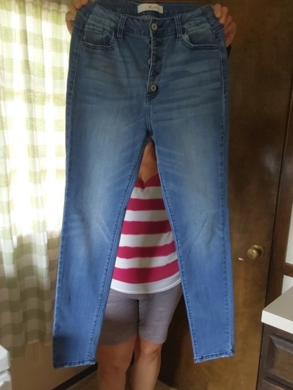 KanCan Light Blue Skinny Button-Fly Jeans